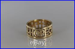James Avery 14K Yellow Gold Faith/Hope/Love Ring
