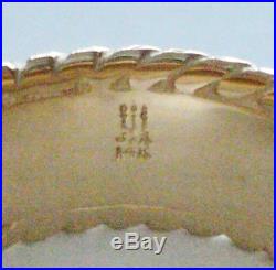 James Avery 14K Yellow Gold Fluted Wedding Band Ring Sz 8 RETIRED