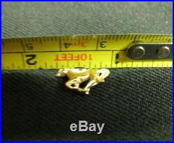 James Avery 14K Yellow Gold Galloping Mustang Charm with jump ring SHIPS FREE