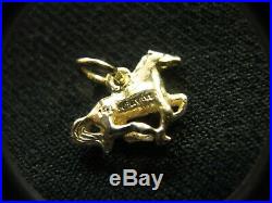 James Avery 14K Yellow Gold Galloping Mustang Charm with jump ring SHIPS FREE
