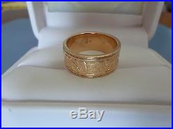James Avery 14K Yellow Gold Heavy Song of Solomon Ring 13.9 Grams