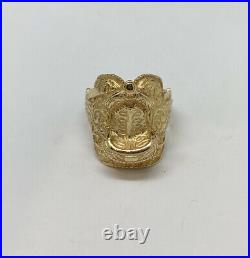 James Avery 14K Yellow Gold Horse Saddle Ring Size 6 Retired/Rare