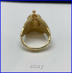 James Avery 14K Yellow Gold Horse Saddle Ring Size 6 Retired/Rare