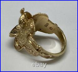 James Avery 14K Yellow Gold Horse Saddle Ring Size 6 Retired/Rare