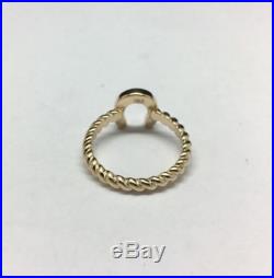 James Avery 14K Yellow Gold Horseshoe Twisted Wire Ring Size 8
