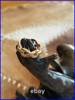 James Avery 14K Yellow Gold Infinity Ring Size 4