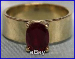 James Avery 14K Yellow Gold Lab Grown Ruby Ring Size 6.25