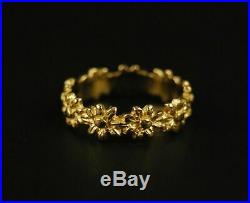 James Avery 14K Yellow Gold MARGARITA DAISY Flower Ring Size 6 Retired Rare
