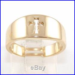 James Avery 14K Yellow Gold Narrow Crosslet Band Ring Size 6.5 LQ3-G