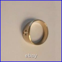 James Avery 14K Yellow Gold Narrow Crosslet Ring Size 9