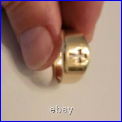 James Avery 14K Yellow Gold Narrow Crosslet Ring Size 9