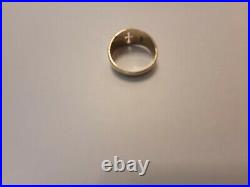 James Avery 14K Yellow Gold Narrow Crosslet Ring Size 9