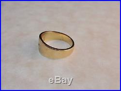 James Avery 14K Yellow Gold Narrow Crosslet Ring Sz 6