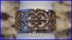James Avery 14K Yellow Gold Open Adorned Ring Size 8.5