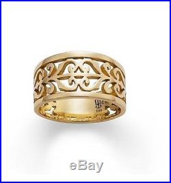 James Avery 14K Yellow Gold Open Adorned Ring Size 8.5