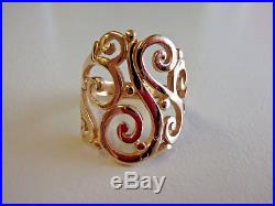 James Avery 14K Yellow Gold Open Sorrento Ring, Size 7.5