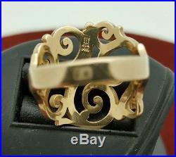 James Avery 14K Yellow Gold Open Sorrento Ring Size 7.5