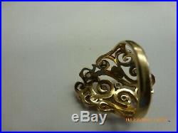 James Avery 14K Yellow Gold Open Sorrento Ring With 9 Diamonds Size 10