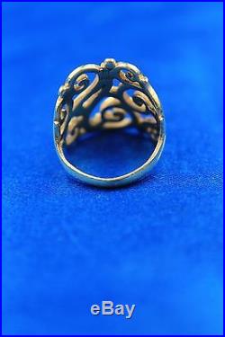 James Avery 14K Yellow Gold Open Sorrento Women's Ring Size 5