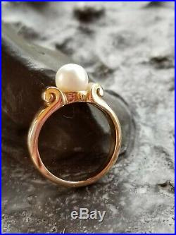 James Avery 14K Yellow Gold Pearl Ring Size 4.5