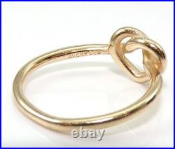 James Avery 14K Yellow Gold Ring Heart Love Knot Size 4.5 LHK2