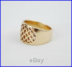 James Avery 14K Yellow Gold SPANISH TRACERY Ring Size 10 Retired Rare
