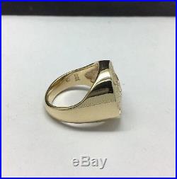 James Avery 14K Yellow Gold Sand Dollar Ring Retired Rare Size 6