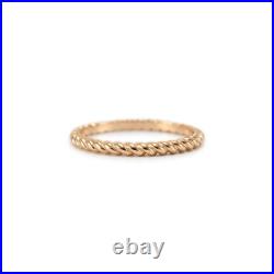 James Avery 14K Yellow Gold Small Twisted Wire Band Ring