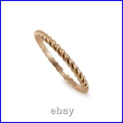 James Avery 14K Yellow Gold Small Twisted Wire Band Ring