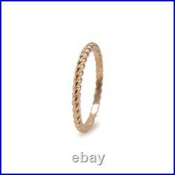 James Avery 14K Yellow Gold Small Twisted Wire Band Ring