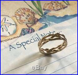James Avery 14K Yellow Gold Tresse Band Ring Size 9 Retails For $370