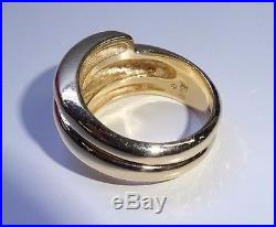 James Avery 14K Yellow Gold Triple 3 Stacked Ring 15g Size 7