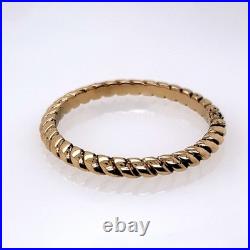 James Avery 14K Yellow Gold Twisted Band Ring (DG7180616)