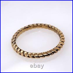 James Avery 14K Yellow Gold Twisted Band Ring (DG7180616)