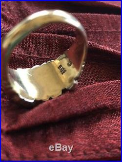 James Avery 14K Yellow Solid Gold Textured Dimensional Nugget Ring Circa 80's