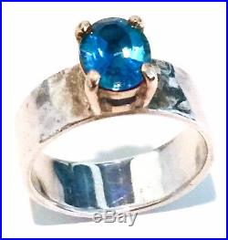 James Avery 14K and Sterling Silver Julietta Blue Topaz Ring