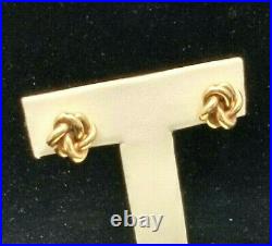 James Avery 14K gold lovers knot earrings