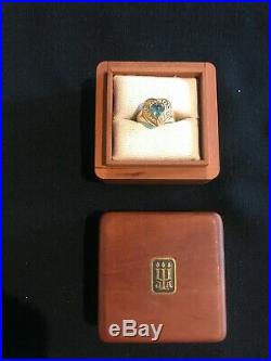 James Avery 14 K Heart Ring With Blue Topaz Heart Shape