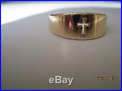 James Avery 14 k Gold Crosslet Ring-Size 9- compare at 8.2 grams