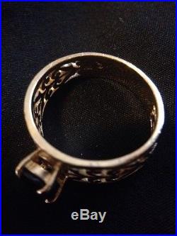 James Avery 14k Adoree Ladies Ring With Garnet Stone (BEAUTIFUL PIECE)