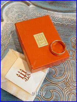 James Avery 14k GOLD Athena Band Ring size 10