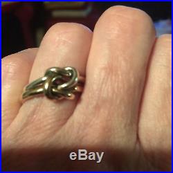 James Avery 14k Gold And Sterling Silver Love Knot Ring Sz 8