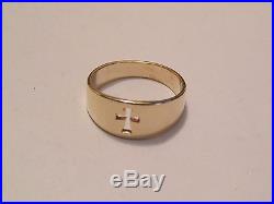 James Avery 14k Gold CROSSLET Ring Size 7 4.4 GRAMS