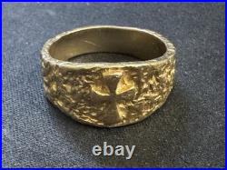 James Avery 14k Gold Cross Band Ring Size 10.5