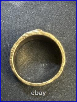 James Avery 14k Gold Cross Band Ring Size 10.5