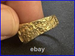 James Avery 14k Gold Cross Band Ring Size 10.5