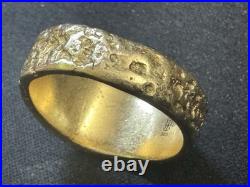 James Avery 14k Gold Cross Band Ring Size 10.5