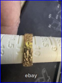 James Avery 14k Gold Cross Band Ring Size 10.5
