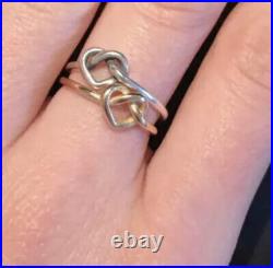 James Avery 14k Gold Delicate Heart Knot Ring/Size-8