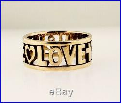 James Avery 14k Gold Faith Love And Hope Ring Size 9